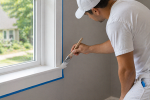 alt="interior painters York PA clean lines trim painting"
