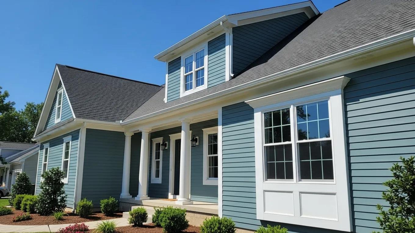 Beautifully painted home exterior in Shrewsbury, PA, showcasing quality siding and trim with vibrant colors