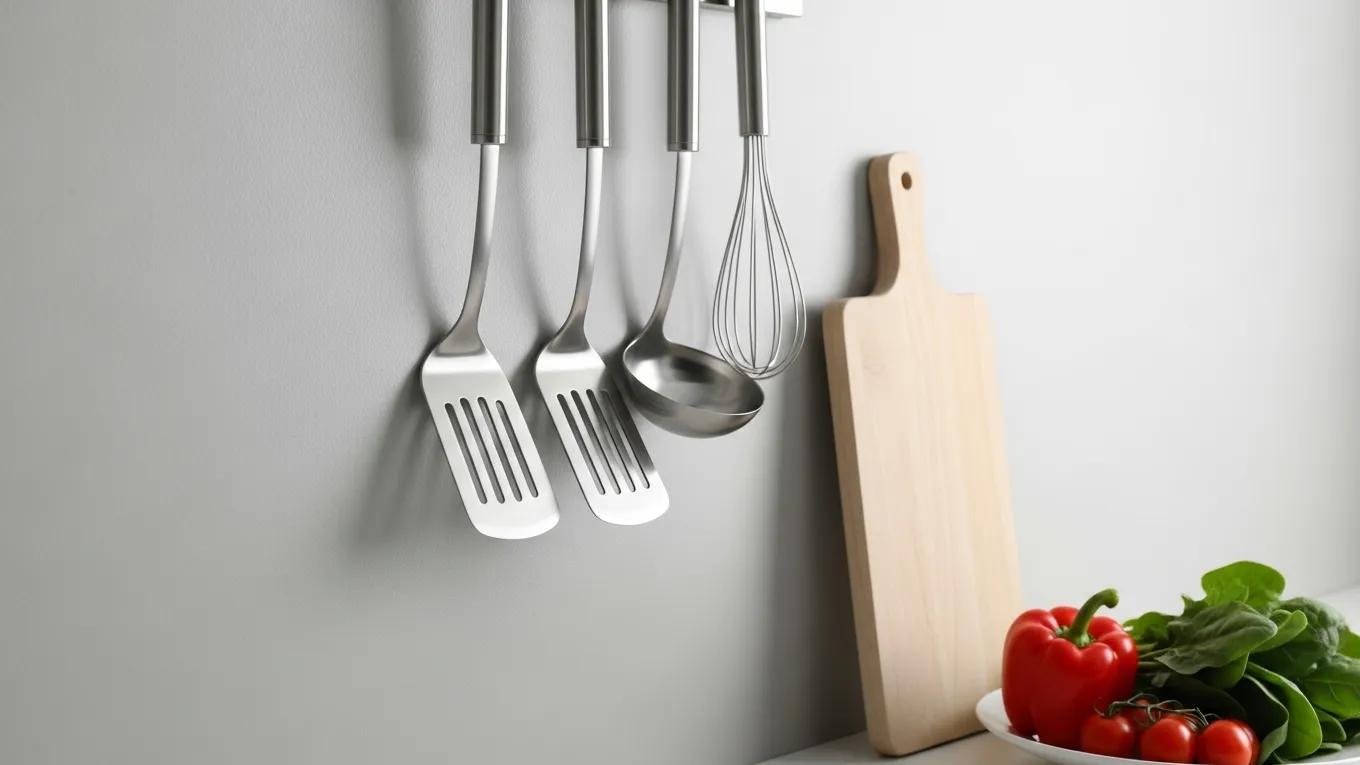 Close-up of a kitchen wall with antimicrobial paint showcasing cleanliness and hygiene benefits