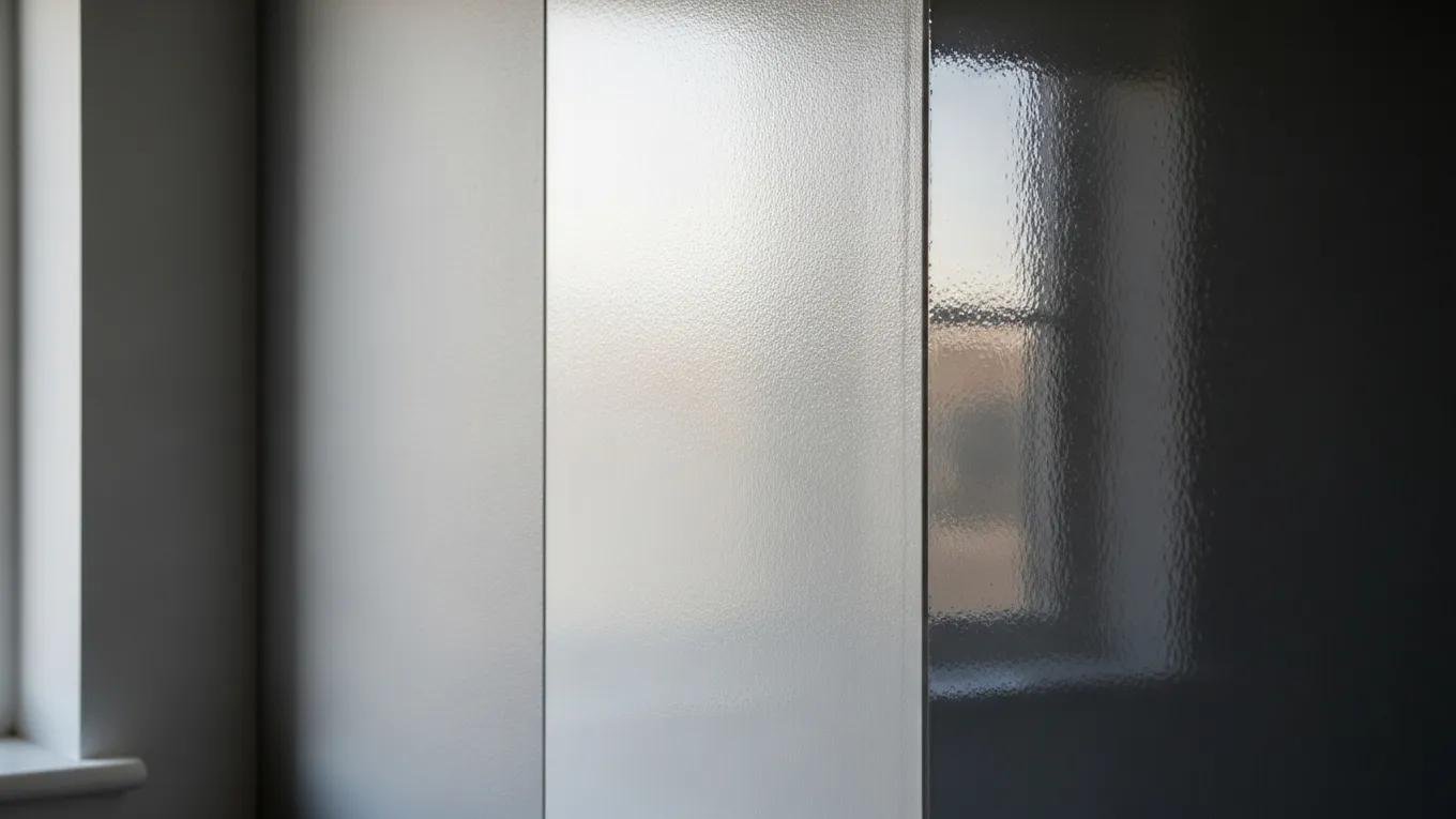 Close-up of wall sections showing matte, satin, and gloss paint finishes