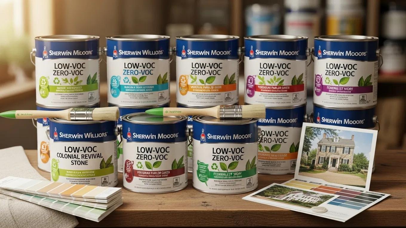 Eco-friendly paint cans showcasing modern innovations in preservation paints
