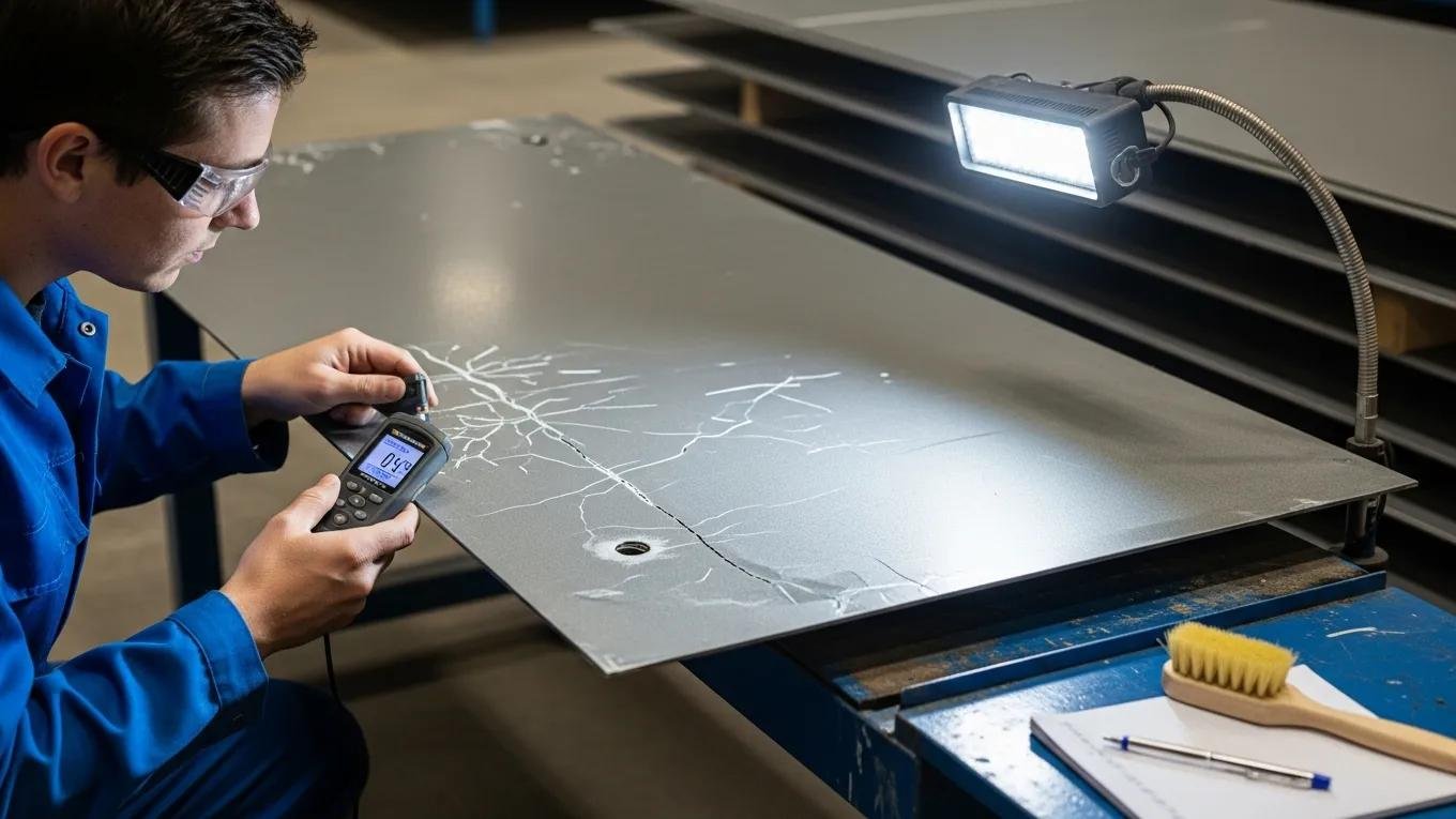 Technician inspecting a coated surface for maintenance, highlighting best practices in coating system care